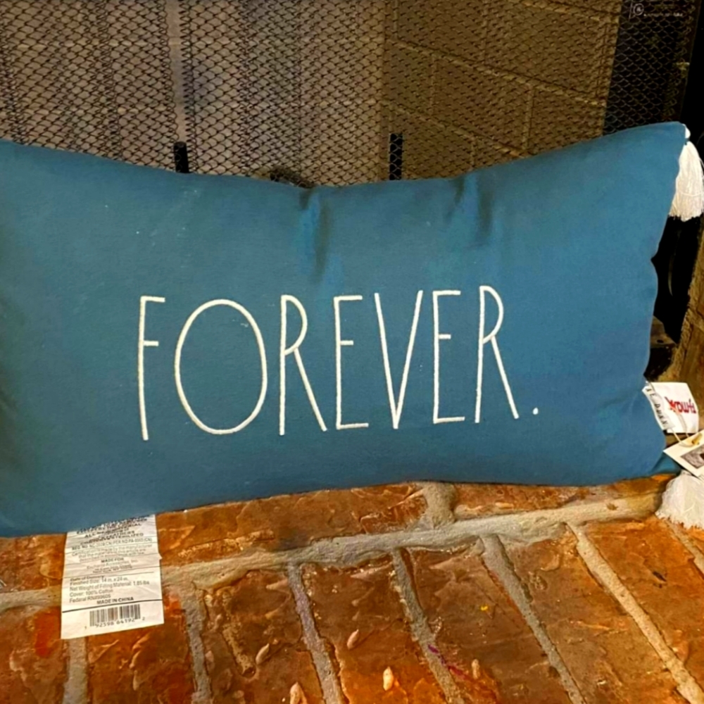 Rae Dunn Forever pillow
